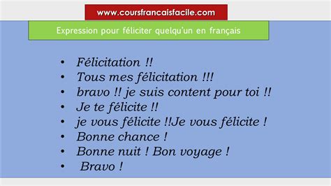 Expression pour féliciter quelqu un en français pour sa réussite