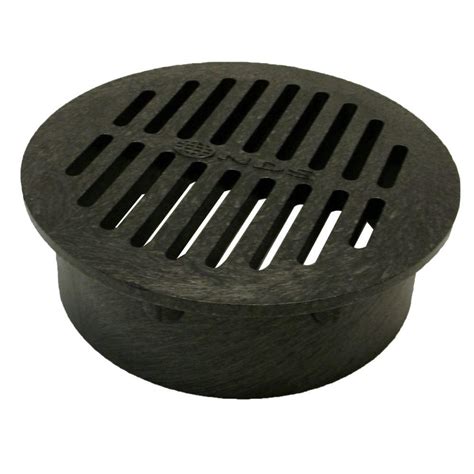 NDS 6 in. Plastic Round Black Foam Polyolefin Grate-40 - The Home Depot