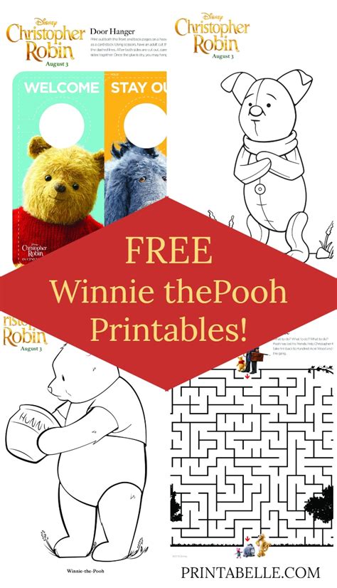 FREE Winnie the Pooh Coloring & Activities | Printabelle