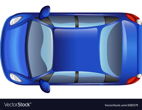 A blue car Royalty Free Vector Image - VectorStock