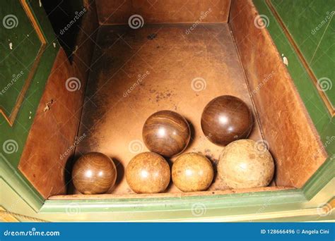 Old Victorian Bowling Balls Stock Photo - Image of activity, alley ...