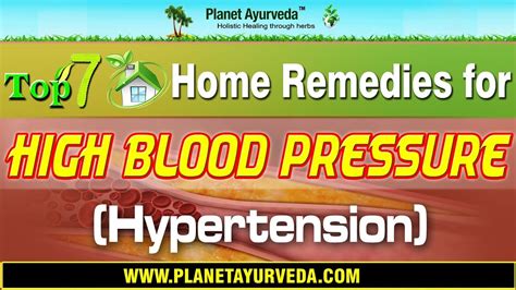 Top 7 Home Remedies For High Blood Pressure Hypertension Natural