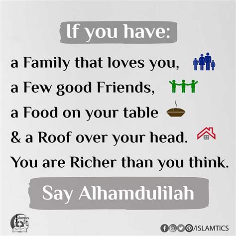 You are Richer than you think. | islamtics