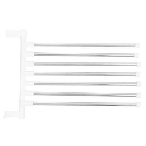 Towel Bar Swing Rack Bathroom Hanger Arm Out Hand Shelf Wall Rod Bath