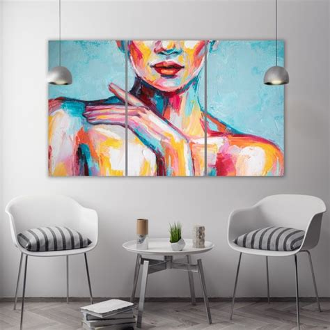 Naked Woman Painting Print Woman Oil Painting Sexy Woman Etsy
