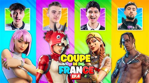 4 LÉGENDES de FORTNITE S AFFRONTENT 2ÈME TOUR de la COUPE DE FRANCE