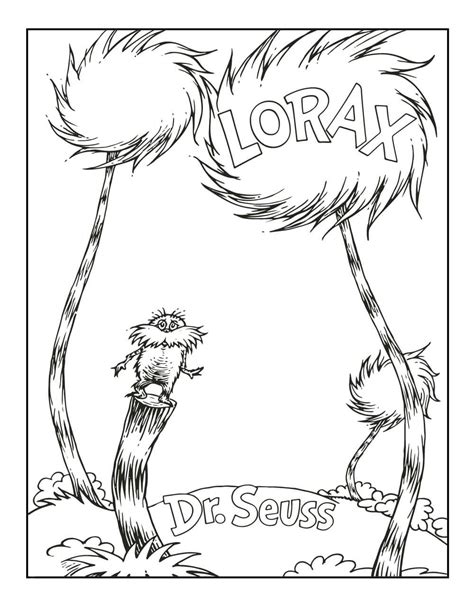 The Lorax Book Dr Seuss Coloring Pages The Lorax