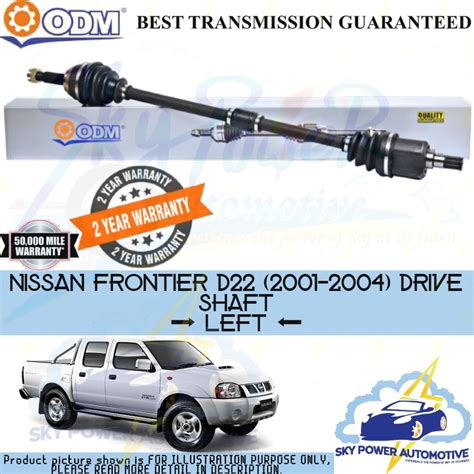 Nissan Frontier D Odm Cycar Drive Shaft Left Right