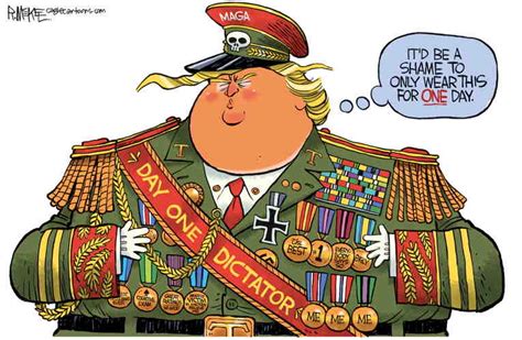 Political Cartoon On Trump Echoes Dictators By Rick Mckee The