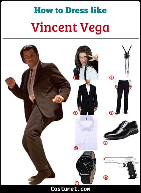 Vincent Vega Costume For Cosplay Halloween 2021 Halloween Party