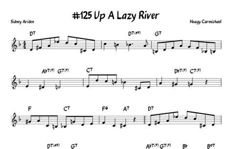 Up A Lazy River Arr John Fries Sheet Music Hoagy Carmichael Lead Sheet Fake Book