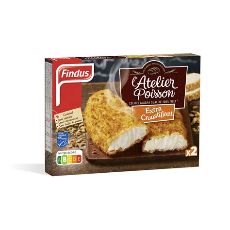 FINDUS Colin d Alaska extra croustillant MSC 2 pièces 250g pas cher à