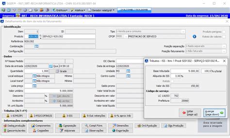 Nfs E Nota Fiscal De Servi O Eletr Nica Erp Siger