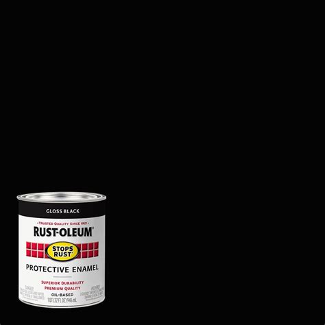 Rust Oleum Stops Rust Qt Low Voc Protective Enamel Gloss Black