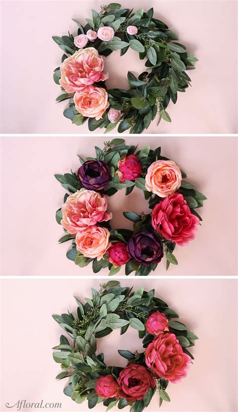 How To Make A Silk Flower Wreath Silk Flower Wreaths Diy Silk Flower