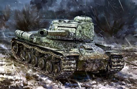 The Red Army Art USSR The Great Patriotic War Heavy The Is 2 Tank