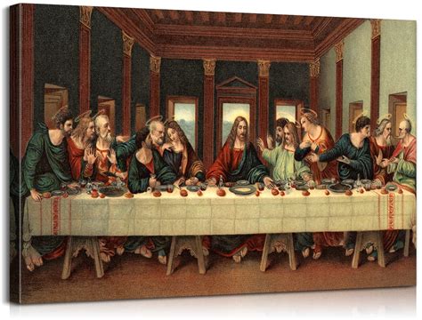 Buy Last Supper Wall Decor Jesus Pictures for Wall Jesus Wall Art ...