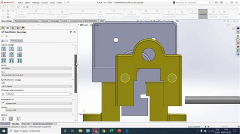 Cao Fonction D Assemblage Assistance Pour Le Per Age Solidworks