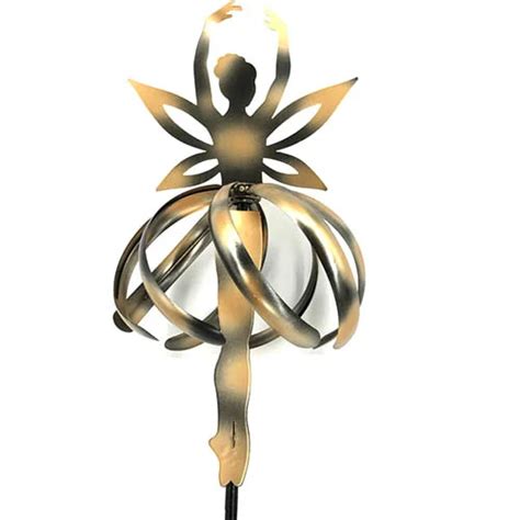 Metal Fairy Ballerina Wind Spinner