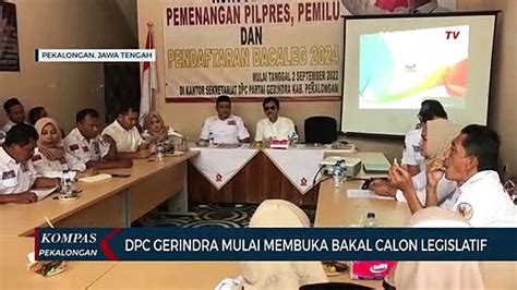 DPC Gerindra Mulai Buka Pendaftaran Caleg Video Dailymotion