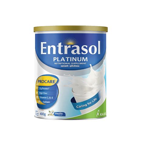 Entrasol Platinum Vanilla 400g Jeewaka Pharmacy Pvt Ltd