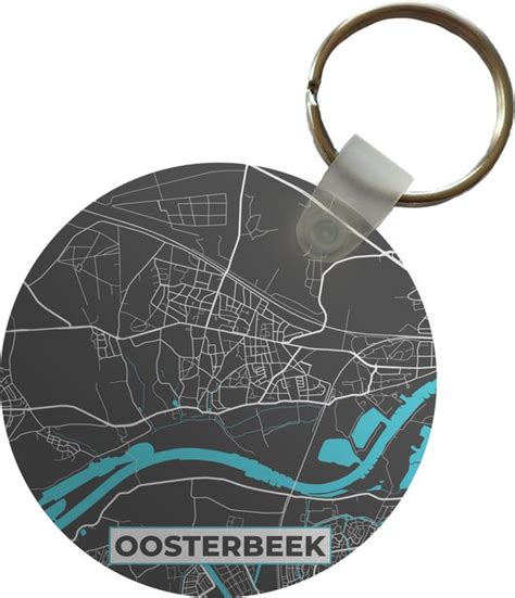 Sleutelhanger Oosterbeek Kaart Stadskaart Plattegrond