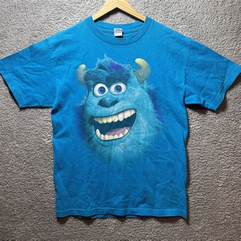 Monsters University Shirts Vintage Y2k Disney Pixar Sully Big Face