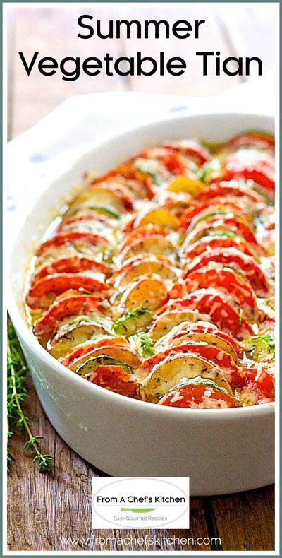 Summer Vegetable Tian With Tomatoes Zucchini And Potatoes Is A Beautiful Provencal Inspired