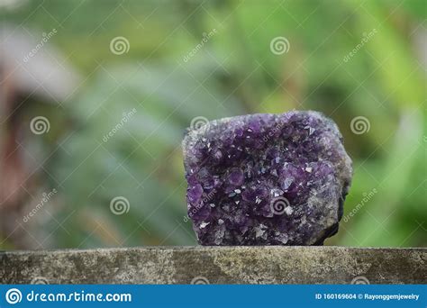 Authentic Amethyst Derived From The Gemstone Mine It Is The Same Lump