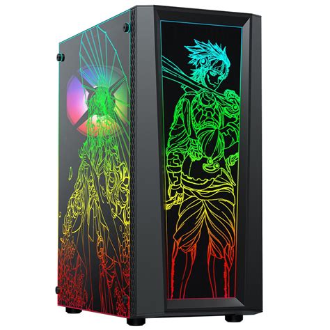 Gabinete Gamer Ninja Eraser Rgb Mid Tower Vidro Temperado Frente