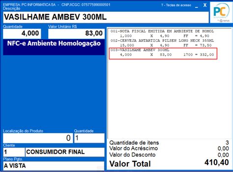 WINT Como Realizar Venda De Vasilhame Na Rotina 2075 Central De