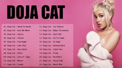 Doja Cat Greatest Hits Full Album 2022 Best Songs Of Doja Cat Playlist 2022 Youtube