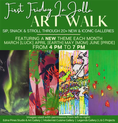 Sip, Snack & Stroll Through La Jolla Art Galleries at the March First Friday Art Walk - LaJolla.com