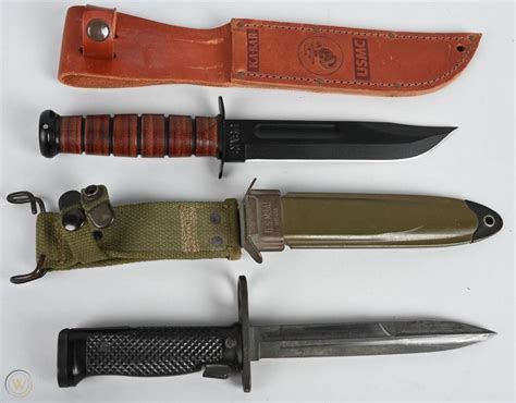 Korean War M Garand Bayonet Usmc Ka Bar Knife