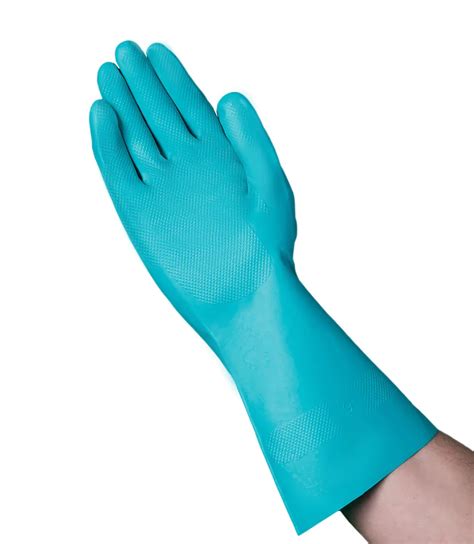 15 Mil Green Nitrile Flock Lined Glove Vguard® Uncle Supply