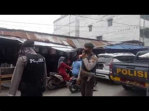 Polres Asahan Patroli Sabhara Menghimbau Di Pajak Jl Diponegoro