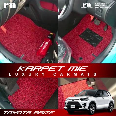 Promo Karpet Mobil Toyota Raize Full Bagasi Warna Black Black