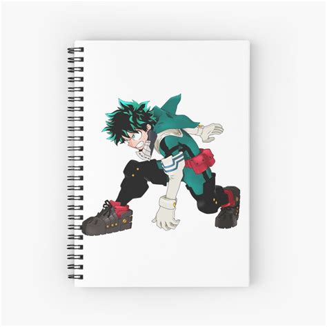 Izuku Midoriya Deku My Hero Academia Spiral Notebook By Saremu