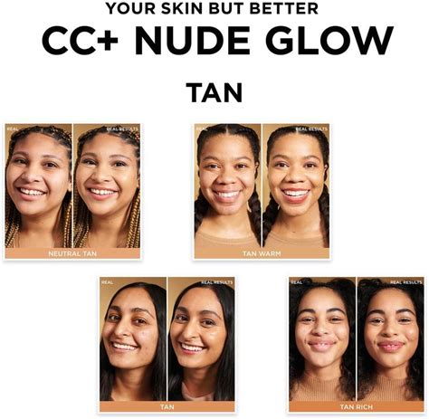 IT Cosmetics Your Skin But Better CC Nude Glow Foundation Serum Tan Rich 1g Medium Coverage