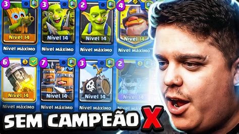 ESSE É O MELHOR DECK SEM CAMPEÃO E SEM LENDÁRIA NO META ATUAL muito