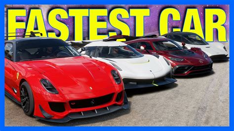 Forza Horizon Fastest Car In The Game Forza Science Youtube