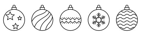 Icono De Bola De Navidad Iconos De Bolas De Navidad En Diseño Plano