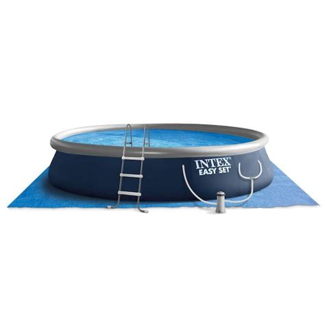 Intex 15 Ft X 42 In Easy Set Round Pump 42 In D Inflatable Pool Above Ground Swimming Pool