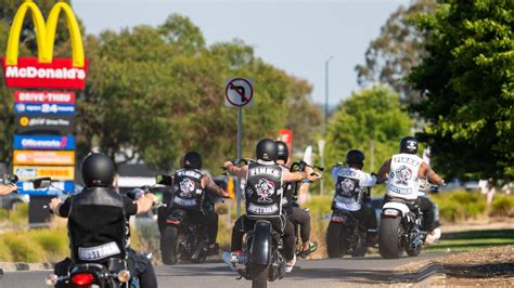 Finks Outlaw Motorcycle Gang Members Complete Wodonga To Cranbourne Run