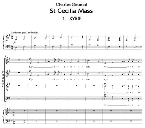 Messe Solennelle De Sainte Cécile Solemn Mass For St Cecilia Gloria Charles Gounod