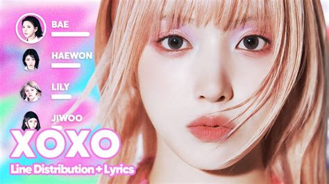 Nmixx Xoxo Line Distribution Lyrics Karaoke Patreon Requested