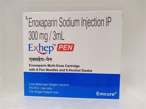 Exhep Pen Mg Ml Enoxaparin Injection At Rs Box Enoxaparin