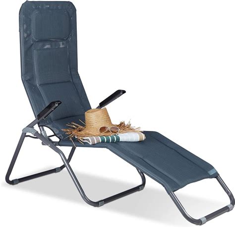 Relaxdays Xxl Garden Chair With Kg Capacity Large Sun Lounger