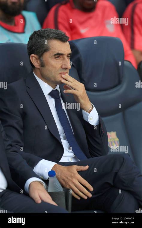 Barcelona Manager Ernesto Valverde Stock Photo - Alamy