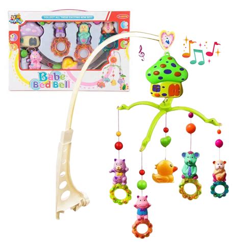 Brinquedos Mobile - Móbile Giratório Berço Brinquedo Infantil Bebê Bichos Musical | Shopee ...